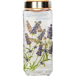 Банка для хранения Galleryglass Lavender стеклянная с оконной крышкой 1.2 л (85005857)