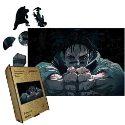 Дерев'яний фігурний пазл puzzlean Ритуал крові, А3, Дерев'яна коробка 200 елементів