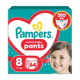 Підгузки Pampers Active Baby Pants Розмір 8 (17+ кг) 64 шт (8006530304627)
