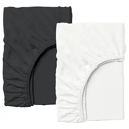 Набор простынь на резинке 90х200 WHITE/BLACK COSAS (4822052061930)