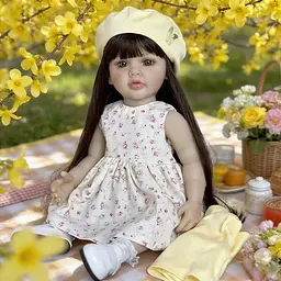 Реалістична Кукла Реборн 55 см повністю силіконова Doll Reborn Baby К0100221 - мініатюра 4