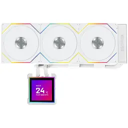 Система рідинного охолодження Lian Li HydroShift II LCD-S 360TL, White (G89.GHS2LCDS36TW.00) - мініатюра 2