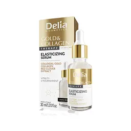 Сироватка для обличчя з колоїдним золотом Delia Cosmetics Еластичність шкіри (30 мл)