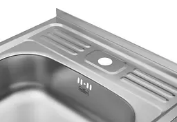 Кухонна мийка Kroner KRP Satin - 6050 (0.6 мм) (CV031911) - мініатюра 3