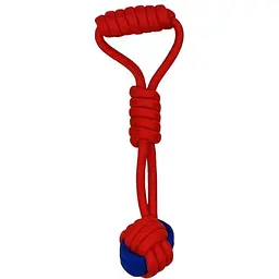 Іграшка для собак Nunbell М'яч з петлею поліпропіленовий в асортименті 28 см - мініатюра 3