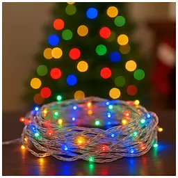 Гірлянда ColorWay LED 100 10м (8 функцій) різнокольорова (прозорий кабель) USB (CW-G-100L10UTMC) - мініатюра 4