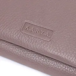Шикарний жіночий гаманець із натуральної шкіри KARYA 22818 бежевий - мініатюра 5