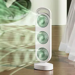 Настільний вентилятор Three Head Fan 1200 mAh Green Epik teh0029512 - мініатюра 4