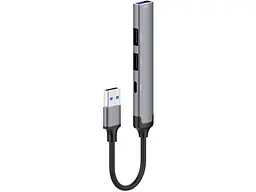Мультипортовий адаптер ColorWay 4-in-1 USB Hub Dark Grey (CW-HUB05) - мініатюра 3