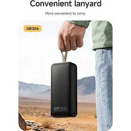 Зовнішній акумулятор Hoco DB130A Tridentis 30000mAh 30W Black [168598] - мініатюра 9