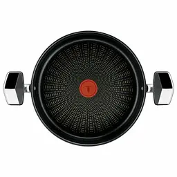 Tefal Сотейник Tefal Excellence+, з кришкою, 26см, нержавіюча сталь, скло, бакеліт, чорний - мініатюра 2