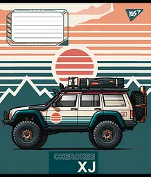 Набір зошитів Yes Off road vehicle А5 в лінійку 48 аркушів 10 шт. (767391) - мініатюра 6