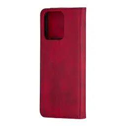 Чохол-книжка Premium Xiaomi Redmi 12C/Redmi 11A 4G/Poco C55 Dark Red - мініатюра 2