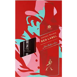 Набір: віскі Johnnie Walker Red label Blended Scotch Whisky 40% 0.7 л + келих