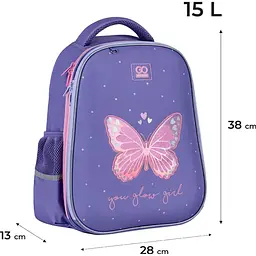 Рюкзак GoPack Education напівкаркасний 165M Glowing (GO25-165M-4) - мініатюра 3