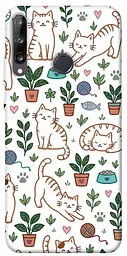 TPU чохол Demsky Cats pattern для Huawei P40 Lite E / Y7p (2020)