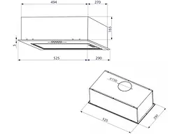 Витяжка Minola HBI 5214 BLF 700 LED - мініатюра 6
