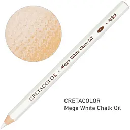Олівець для рисунку Cretacolor MEGA Білий олійний  м’який