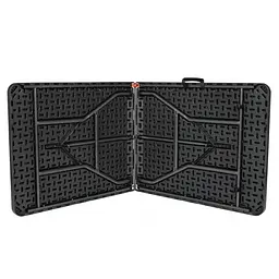 Розкладний стіл для кейтерингу FunFit 180x74 x 4 см Чорний (4900) - мініатюра 4