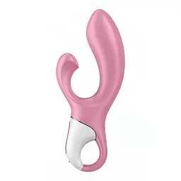 Вібратор-кролик Satisfyer Air Pump Bunny 2 20 см рожевий - мініатюра 2