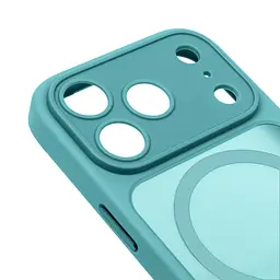 Чехол для Apple iPhone 17 Pro Max, Lush MagCase, бирюзовый, противоударная панель-накладка из TPU и PC, полупрозрачный чехол с MagSafe (с магнитом), с защитой камеры, поддержка беспроводной зарядки, защита всего корпуса, ArmorStandart (ARM87505) - мініатюра 4