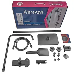 Душова система з алюмінію Armata BCD-009-J 3 режими graphite CH6558, Графіт - мініатюра 6