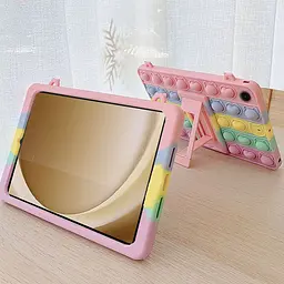Чохол SoftGel Kids дитячий pop-it Samsung Galaxy Tab A9 8.7 SM X110 X115 Веселковий - мініатюра 4