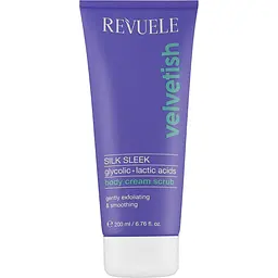 Скраб для тіла Revuele Velvetish Silk Sleek з гліколієвою та молочною кислотами 200 мл