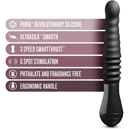 Пульсатор Blush Temptasia - Lazarus Thrusting Dildo - Black - мініатюра 2