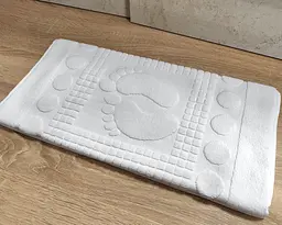 Турецький рушник для ніг Zeron 50х70 White щільність 750 г/м2