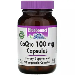 Коензим Q10 Bluebonnet Nutrition CoQ10 100 мг 90 вегетаріанських капсул