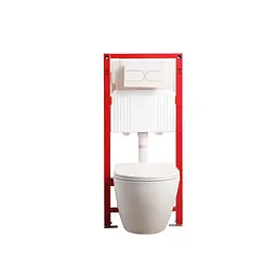 Комплект: Унітаз Mixxus Premium Ellipse-SET-2101 система змиву Tornado 3.0+ Інсталяція Koer KT-0404 + панель KT-0604-03 white MP6667, Білий - мініатюра 5