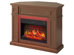 Електрокамін універсальний 2в1 ArtiFlame Linz AF23BS коричневий з LED підсвічуванням - мініатюра 3