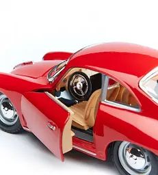 Автомодель Bburago Porsche 356B 1961 р 1:24 червоний (18-22079) - мініатюра 5