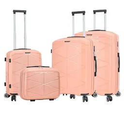 Комплект валіз Madisson Snowball 51304 колір рожеве золото