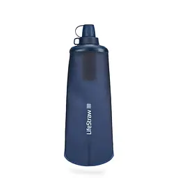 Пляшка-фільтр для води LifeStraw Peak Squeeze 1L High Mountain Blue (1033-LSW LSPSF1MBWW) - мініатюра 2