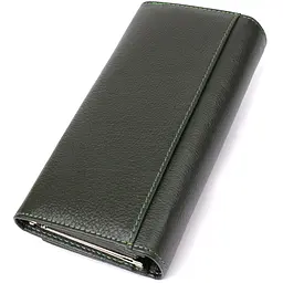 Стильний гаманець у два складення з натуральної шкіри ST Leather 19х9х3 см acs0029693 - мініатюра 2