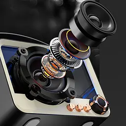 Колонка Bluetooth QD05 Retro Style Black - мініатюра 7