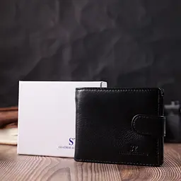Чоловічий шкіряний гаманець ST Leather 11,2х9,5х2 см acs0028285 - мініатюра 10