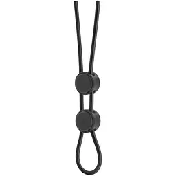 Ерекційне кільце Blush Stay Hard Silicone Double Loop Cock Ring 22.9 см чорний