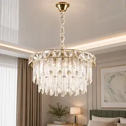 Кришталева люстра Splendid Ray LT69/500*H260/9 (SGD) золото, 9 ламп E14