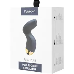 Вакуумний кліторальний стимулятор Svakom Pulse Pure Navy Blue - мініатюра 7