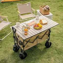 Візок туристичний складаний Naturehike Light CNK2350JJ012, 100+50 л, коричневий - мініатюра 3