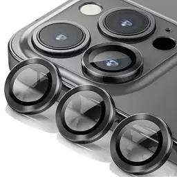 Захисне скло на камеру DK для Apple iPhone 12 Pro Max Lens Metal Ring Eagle Eye 015728 black 2 шт. - мініатюра 3