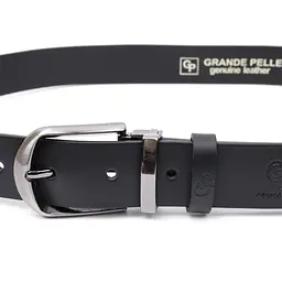 Шкіряний чоловічий ремінь GRANDE PELLE 3,4х120 см acs0026892 - мініатюра 4