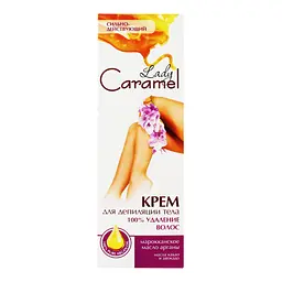 Крем для депіляції тіла Lady Caramel 100% result 100 мл - мініатюра 2