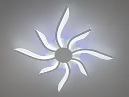 Стельовий світильник LED Diasha 2480/4+4WH, 65W, 3200K-6500K, білий акрил, сучасний стиль для дому - мініатюра 3