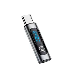 Переходник-измеритель Essager ES-OTG16 OTG Type-C F/M с дисплеем для быстрой зарядки и передачи данных