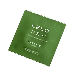 Презервативи LELO HEX Condoms Organic 3 Pack, тонкі та суперміцні - мініатюра 3