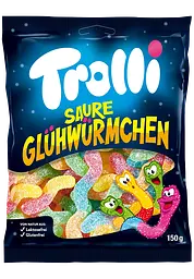 Желейки Trolli Saure Gluhwurmchen 150g